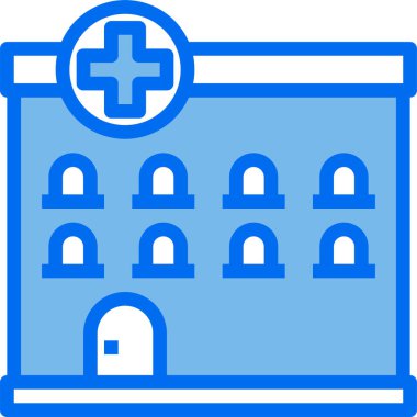 Hastane Simgesi Vektör İllüstrasyonu