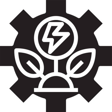 Enerji simgesinin vektör illüstrasyonu