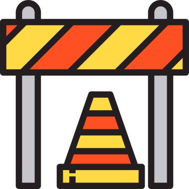 Güvenlik kavramının minimalist vektör simgesi