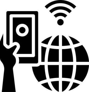 Akıllı telefonun vektör çizimi 