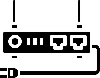 Kablosuz bağlantının basit simgesi, vektör illüstrasyonu