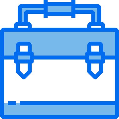 Çanta, evrak çantası ikonu vektör illüstrasyonu 