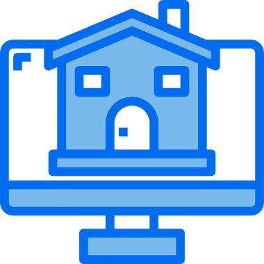 ev simgesi vektör illüstrasyonu