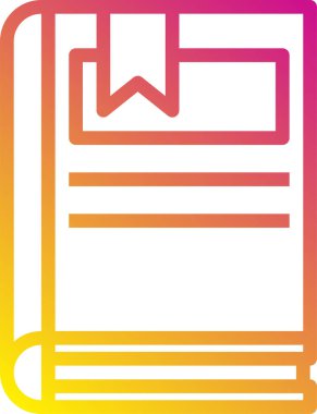 kitap minimalist vektör simgesi