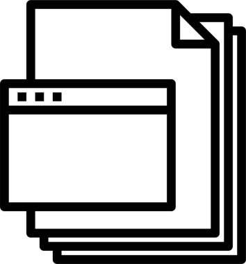 Web sitesi dosyalarının vektör illüstrasyonu