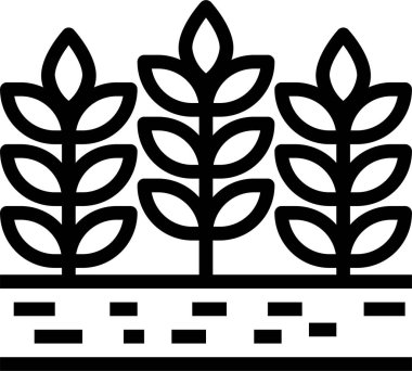 Arpa bitkilerinin vektör illüstrasyonu