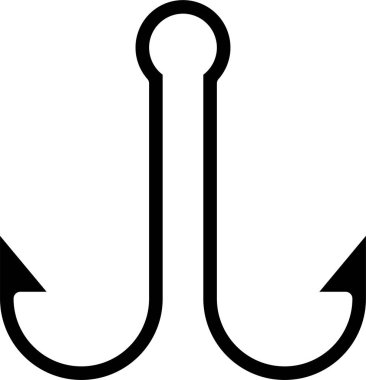 Kanca simgesinin vektör illüstrasyonu