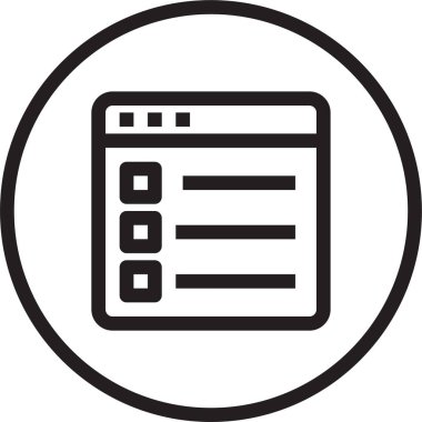 Web tarayıcı, basit vektör simgesi tasarımı