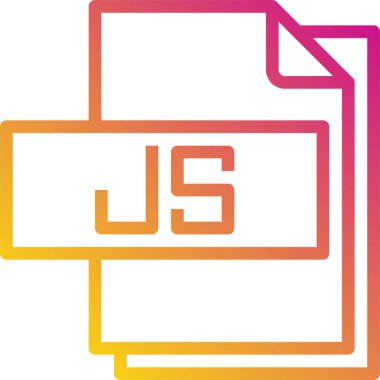 js belge dosyasının vektör illüstrasyon simgesi