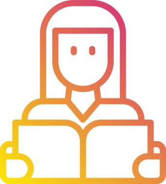 Kadın kitaplarının vektör illüstrasyonu