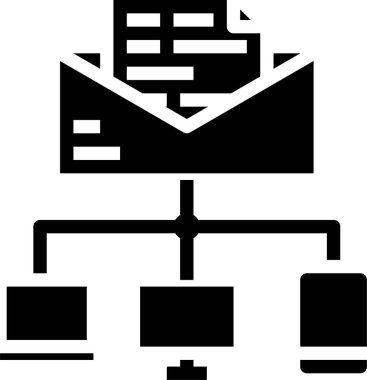 e- posta simgesi vektör illüstrasyonu 