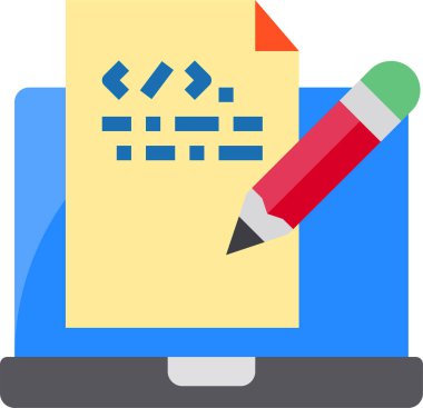 Programlama kodlamasının asgari vektör simgesi 