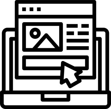 Web sitesi çevrimiçi teknoloji vektör illüstrasyonu