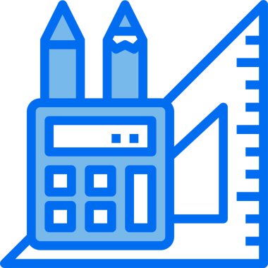 hesap makinesi simgesi, vektör illüstrasyonu 