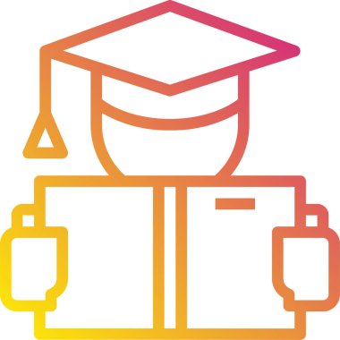 Okuyan kişinin vektör illüstrasyon simgesi 