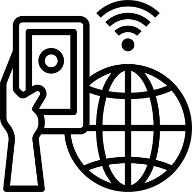 Akıllı telefonun vektör çizimi 