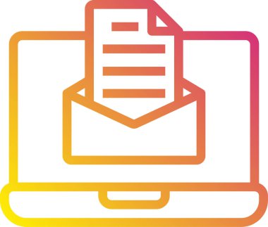 e- posta simgesi vektör illüstrasyonu 