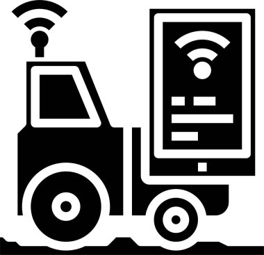 Kablosuz bağlantının basit simgesi, vektör illüstrasyonu