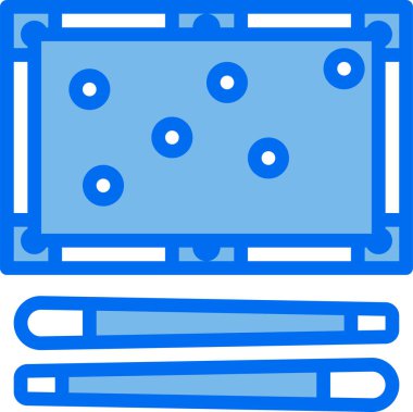 Bilardo oyunu vektör illüstrasyonu 