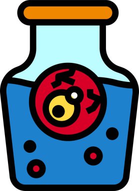 göz küresi simgesi, vektör illüstrasyonu