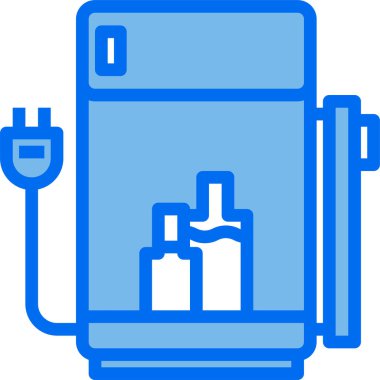 buzdolabı minimalist vektör simgesi