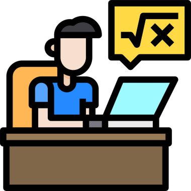 dizüstü bilgisayar çizgisi vektör simgesi.