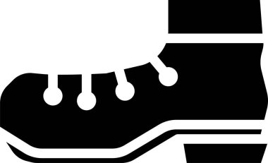 minimalistic vector icon of shoes 