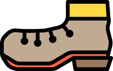 minimalistic vector icon of shoes 