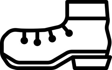 minimalistic vector icon of shoes 