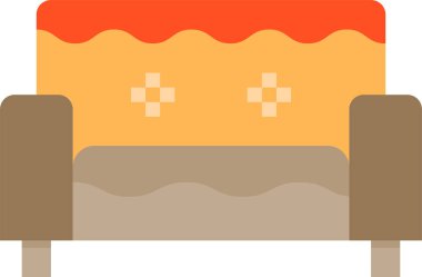 Kanepenin minimalist vektör simgesi