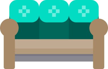 Kanepenin minimalist vektör simgesi