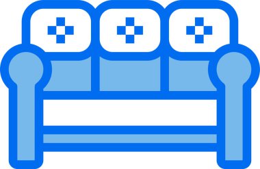 Kanepenin minimalist vektör simgesi