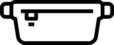 minimalistic vector icon of Waist Bag