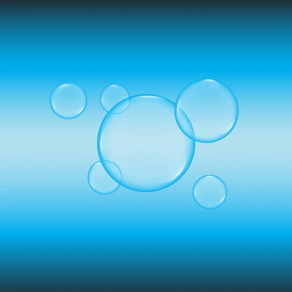 Illustration vectorielle bulles bleues — Image vectorielle