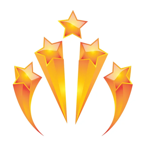 altın yıldız kümesi vektörel Illustrator tasarım