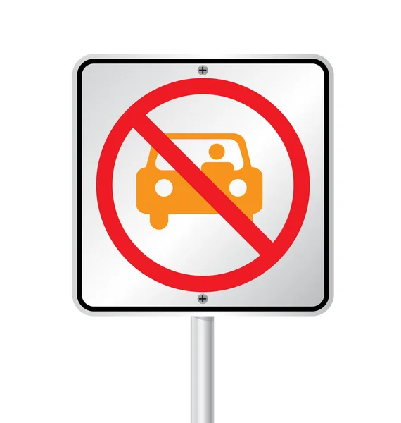  Park işareti vektör illüstrasyonu yok 