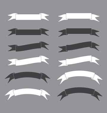 siyah ve beyaz şerit afiş vektör çizim