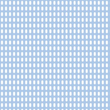 Dikişsiz beyaz oval mavi desen vektör çizim