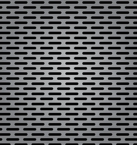 Uzun ızgara yuvaları ve ışık ref metal Gümüş arka plan