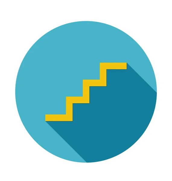 Trap pictogram met lange schaduw vector — Stockvector