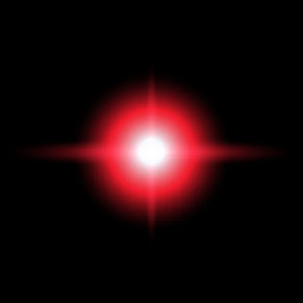 Rode ster uitbarsting vectorillustratie — Stockvector