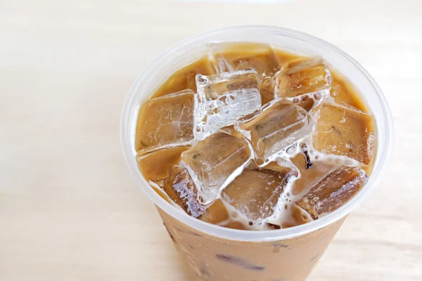 Cold Coffee On Wood — Stock Photo, Image