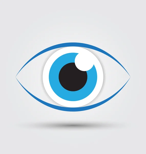 Symbolvektor für blaue Augen — Stockvektor