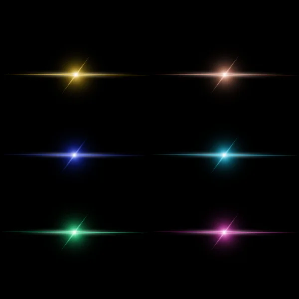 Abstract  beam Light set — Stockvector