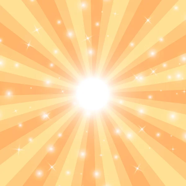 Sol Sunburst Vector ilustración — Archivo Imágenes Vectoriales