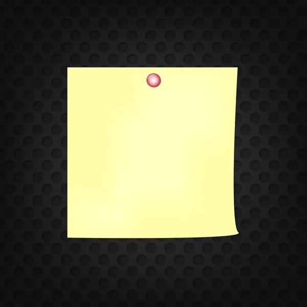 Illustration vectorielle de note collante jaune — Image vectorielle