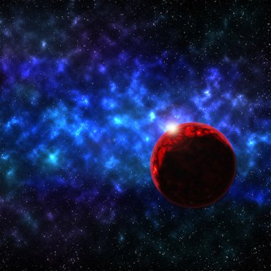 güzel manzara mavi gökyüzü