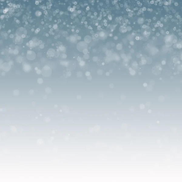 Christmas blue background with snow — Stock Photo, Image