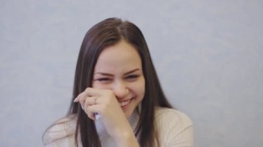 sevimli kız Mutluluk gözyaşları