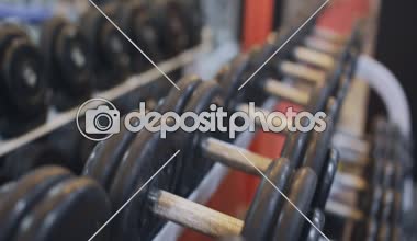 Modern spor kulübü spor dumbbells kauçuk